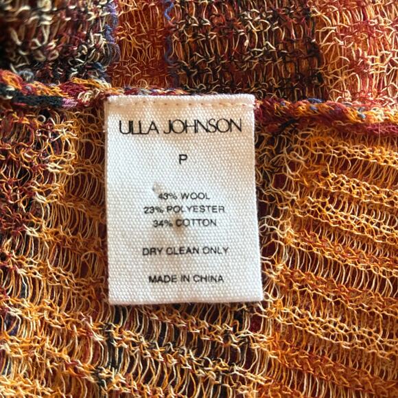 Ulla Johnson Medina Masque Patchwork Cardigan Sweater ASO Only Murders, Size XS - Picture 6 of 8